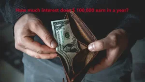How much interest does $ 100,000 earn in a year?